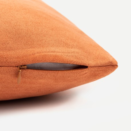 Cojín cuadrante Ante liso - funda + relleno