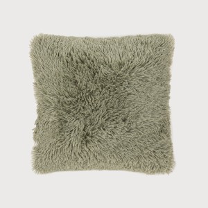 Cojín cuadrante pelo sherpa liso 45x45