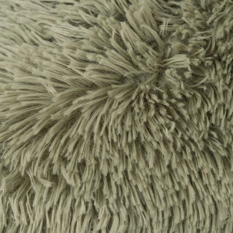 Cojín cuadrante pelo sherpa liso 45x45