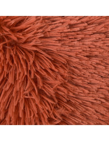 Cojín cuadrante pelo sherpa liso 45x45