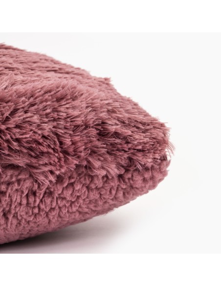 Cojín cuadrante pelo sherpa liso 45x45 Cojín cuadrante pelo sherpa liso 45x45