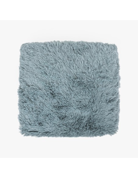 Cojín cuadrante pelo sherpa liso 45x45