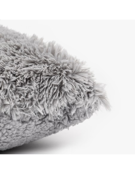 Cojín cuadrante pelo sherpa liso 45x45 Cojín cuadrante pelo sherpa liso 45x45