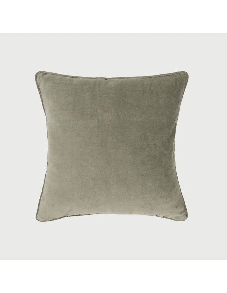 Cojín cuadrante terciopelo algodón liso - funda + relleno Cojín cuadrante terciopelo algodón liso - funda + relleno