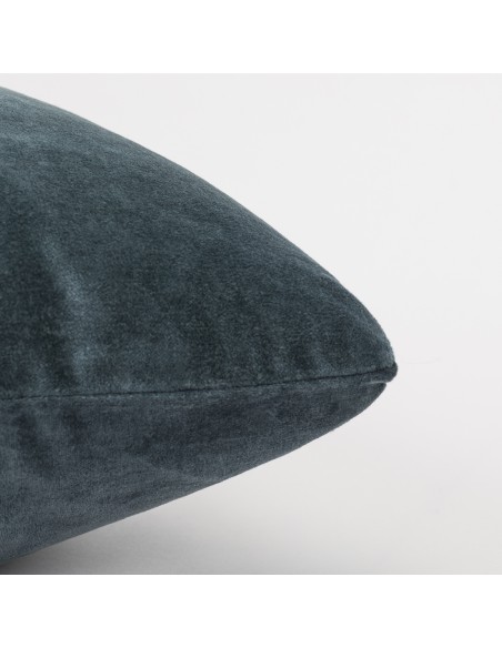Cojín cuadrante terciopelo algodón liso - funda + relleno Cojín cuadrante terciopelo algodón liso - funda + relleno