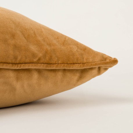 Cojín rectangular 30x50 terciopelo algodón liso - funda + relleno