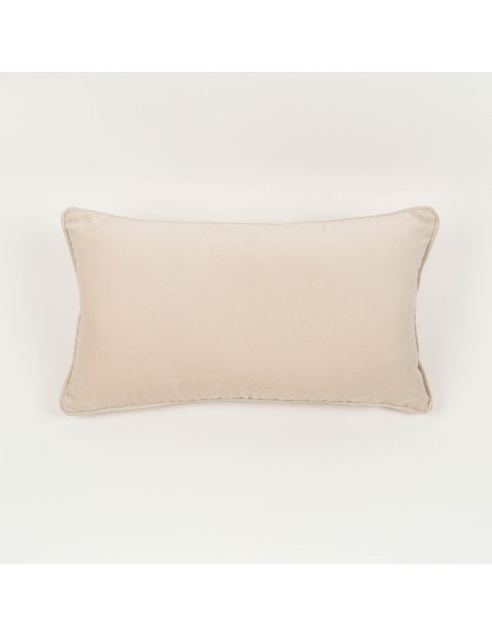Cojín rectangular 30x50 terciopelo algodón liso - funda + relleno Cojín rectangular 30x50 terciopelo algodón liso - funda + relleno