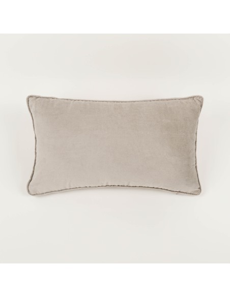 Cojín rectangular 30x50 terciopelo algodón liso - funda + relleno