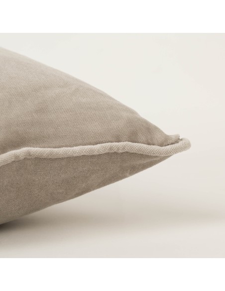 Cojín rectangular 30x50 terciopelo algodón liso - funda + relleno