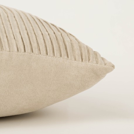 Cojín cuadrante New Traza Ante liso 50x50 - funda + relleno