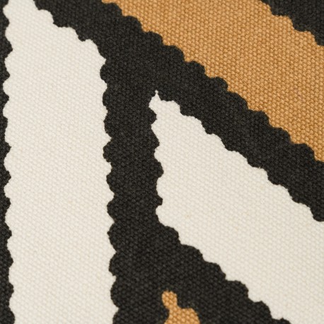 Cojín cuadrante algodón Diamante bicolor liso 45x45 - funda + relleno