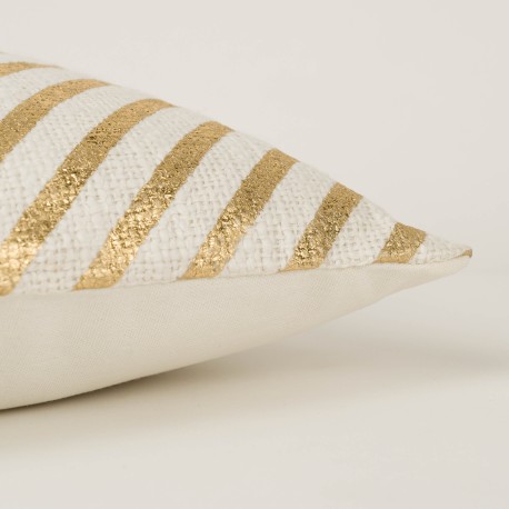 Cojín cuadrante algodón Diamante liso 45x45 - funda + relleno