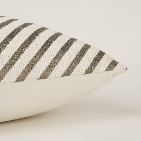 Cojín cuadrante algodón Diamante liso 45x45 - funda + relleno