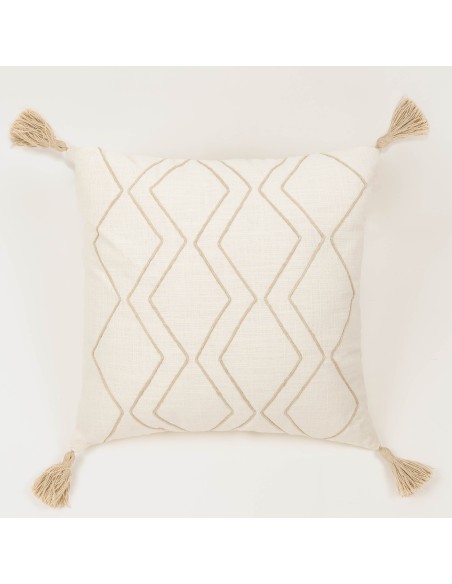 Cojín cuadrante algodón Zig liso 45x45 - funda + relleno Cojín cuadrante algodón Zig liso 45x45 - funda + relleno
