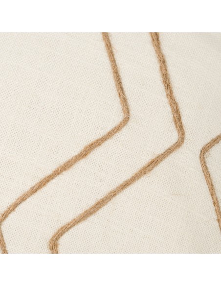 Cojín cuadrante algodón Zig liso 45x45 - funda + relleno