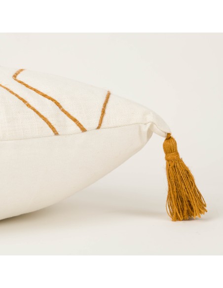 Cojín cuadrante algodón Zig liso 45x45 - funda + relleno Cojín cuadrante algodón Zig liso 45x45 - funda + relleno