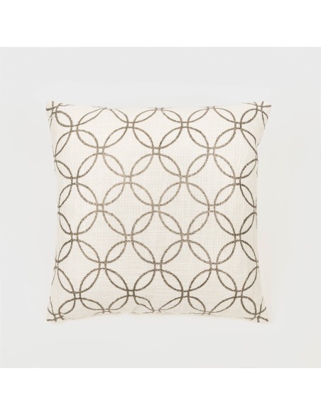 Cojín cuadrante algodón Circulo liso 45x45 - funda + relleno Cojín cuadrante algodón Circulo liso 45x45 - funda + relleno