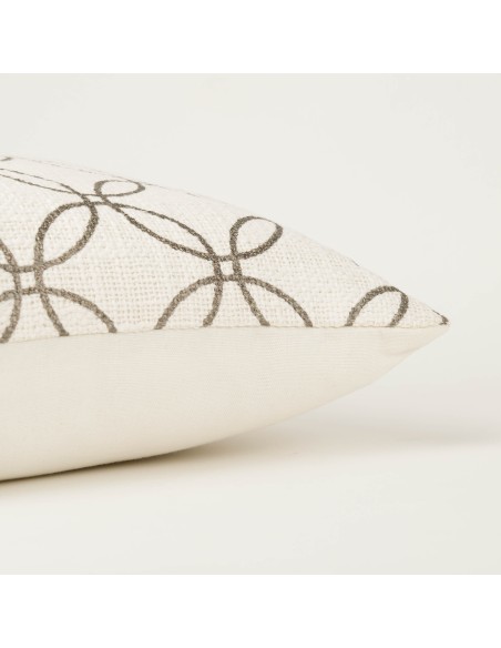 Cojín cuadrante algodón Circulo liso 45x45 - funda + relleno Cojín cuadrante algodón Circulo liso 45x45 - funda + relleno