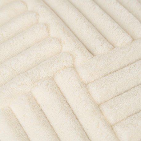 Cojín cuadrante Pana pelo cruzado liso 45x45 - funda + relleno