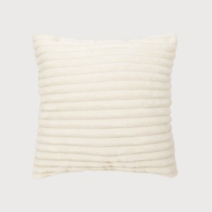 Cojín cuadrante Pana pelo Raya liso 45x45 - funda + relleno