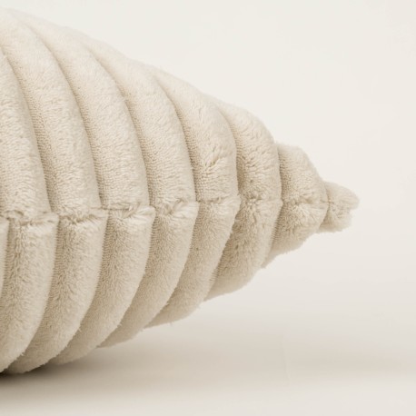 Cojín cuadrante Pana pelo Raya liso 45x45 - funda + relleno