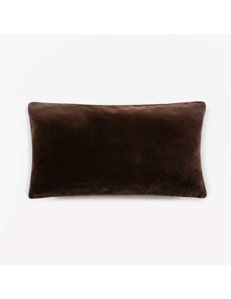 Cojín rectangular 30x50 terciopelo algodón liso - funda + relleno Cojín rectangular 30x50 terciopelo algodón liso - funda + relleno