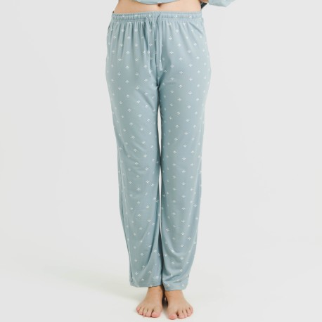 Pijama largo mujer soft Embera indigo