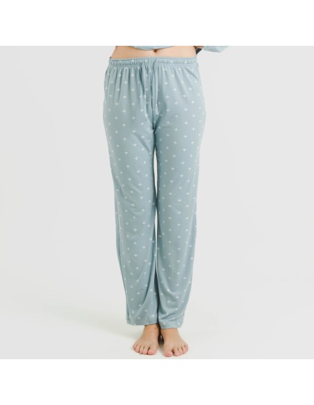 Pijama largo mujer soft Embera indigo Pijama largo mujer soft Embera indigo