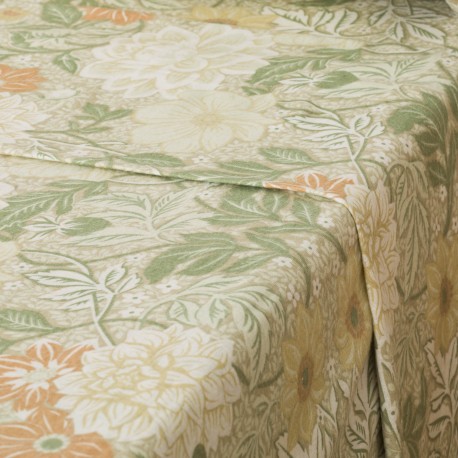 Juego de sábanas franela Clementina verde