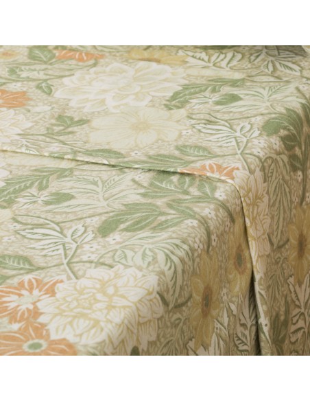 Juego de sábanas franela Clementina verde Juego de sábanas franela Clementina verde