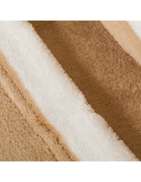 Juego de sábanas coralina Raya Vinia arena