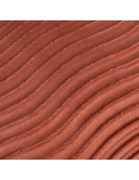 Cojín cuadrante New Ondas terciopelo liso 50x50 - funda + relleno