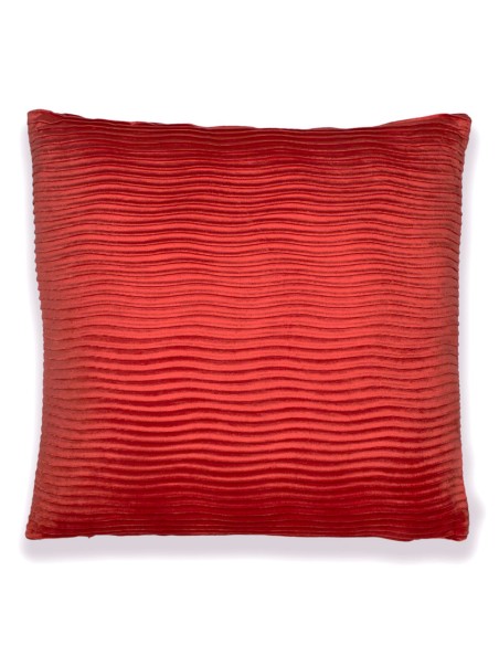 Cojín cuadrante New Ondas terciopelo liso 50x50 - funda + relleno Cojín cuadrante New Ondas terciopelo liso 50x50 - funda + relleno