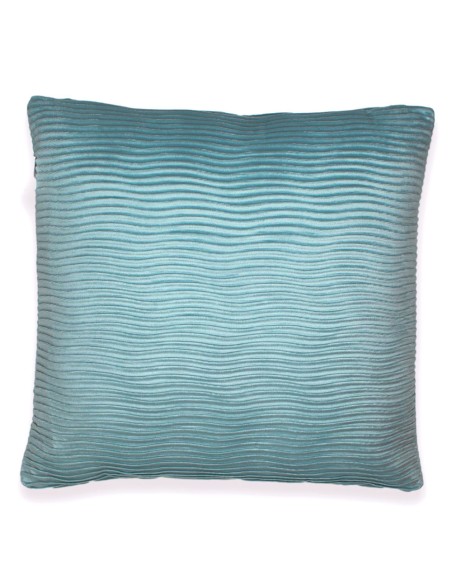 Cojín cuadrante New Ondas terciopelo liso 50x50 - funda + relleno Cojín cuadrante New Ondas terciopelo liso 50x50 - funda + relleno