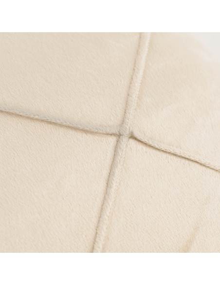 Cojín cuadrante New Rombo terciopelo liso 50x50 - funda + relleno