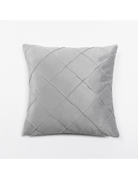 Cojín cuadrante New Rombo terciopelo liso 50x50 - funda + relleno