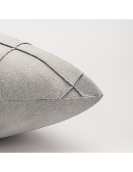 Cojín cuadrante New Rombo terciopelo liso 50x50 - funda + relleno