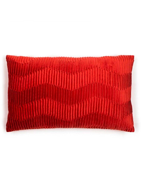 Cojín rectangular 30x50 New Traza terciopelo liso - funda + relleno