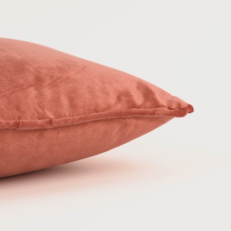 Cojín cuadrante New terciopelo liso - funda + relleno