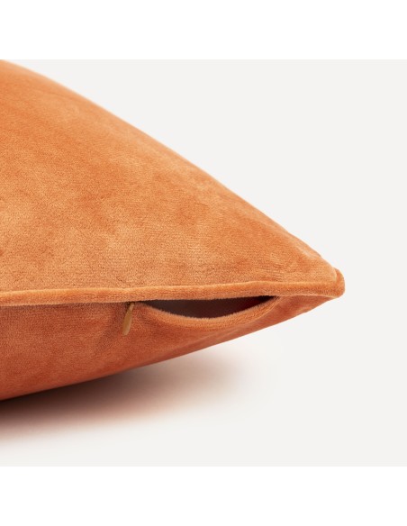 Cojín cuadrante New terciopelo liso - funda + relleno Cojín cuadrante New terciopelo liso - funda + relleno