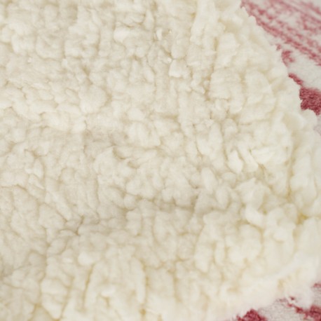 Manta sherpa Candy malva rosa