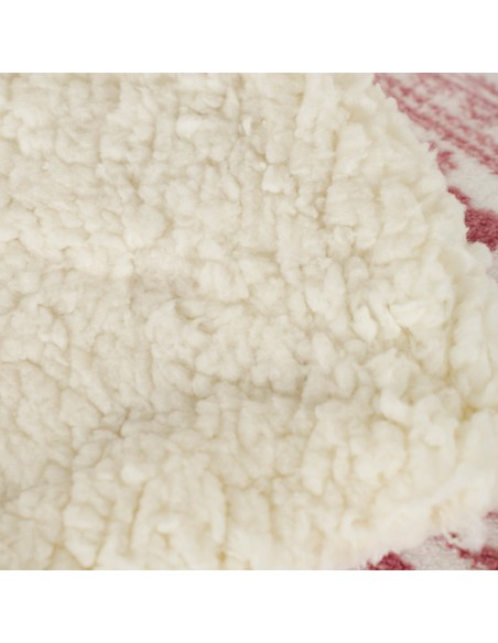 Manta sherpa Candy malva rosa