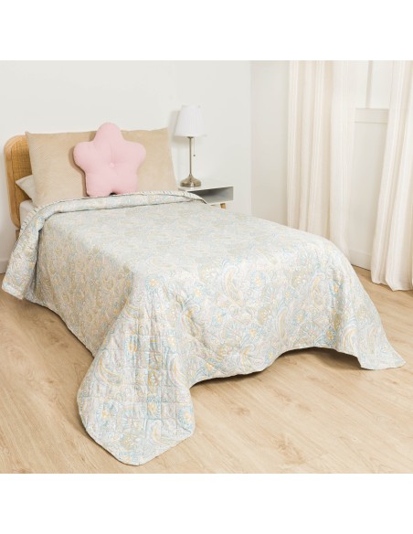 Colcha bouti Cachemir verde Colcha bouti Cachemir verde