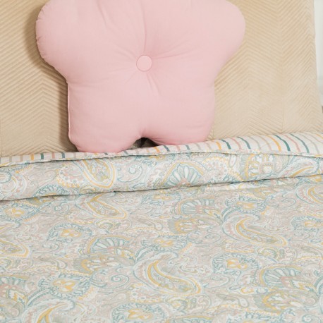 Colcha bouti Cachemir verde