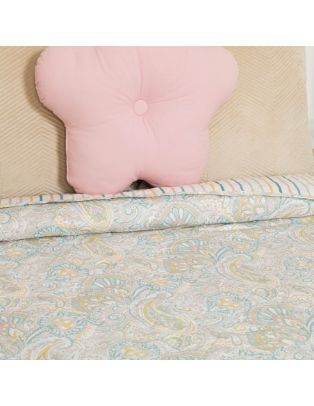 Colcha bouti Cachemir verde Colcha bouti Cachemir verde