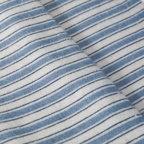 Juego de sábanas franela Raya Ferdinand azul