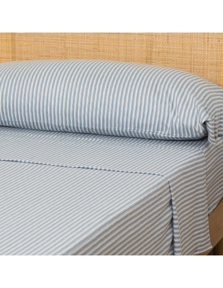 Juego de sábanas franela Raya Ferdinand azul Juego de sábanas franela Raya Ferdinand azul