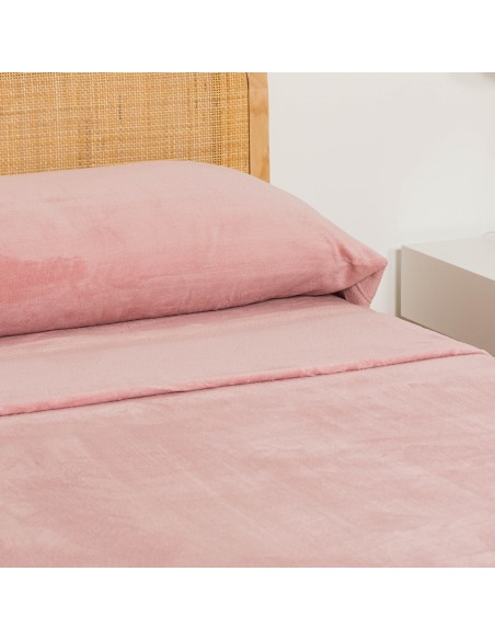 Juego de sábanas coralina lisas