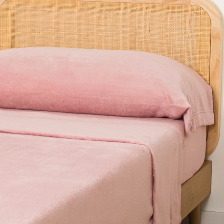 Juego de sábanas coralina lisas