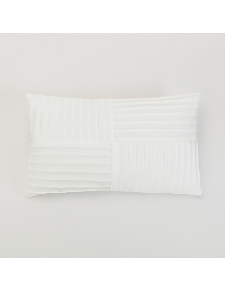 Cojín rectangular 30x50 New Cuadros terciopelo liso - funda + relleno